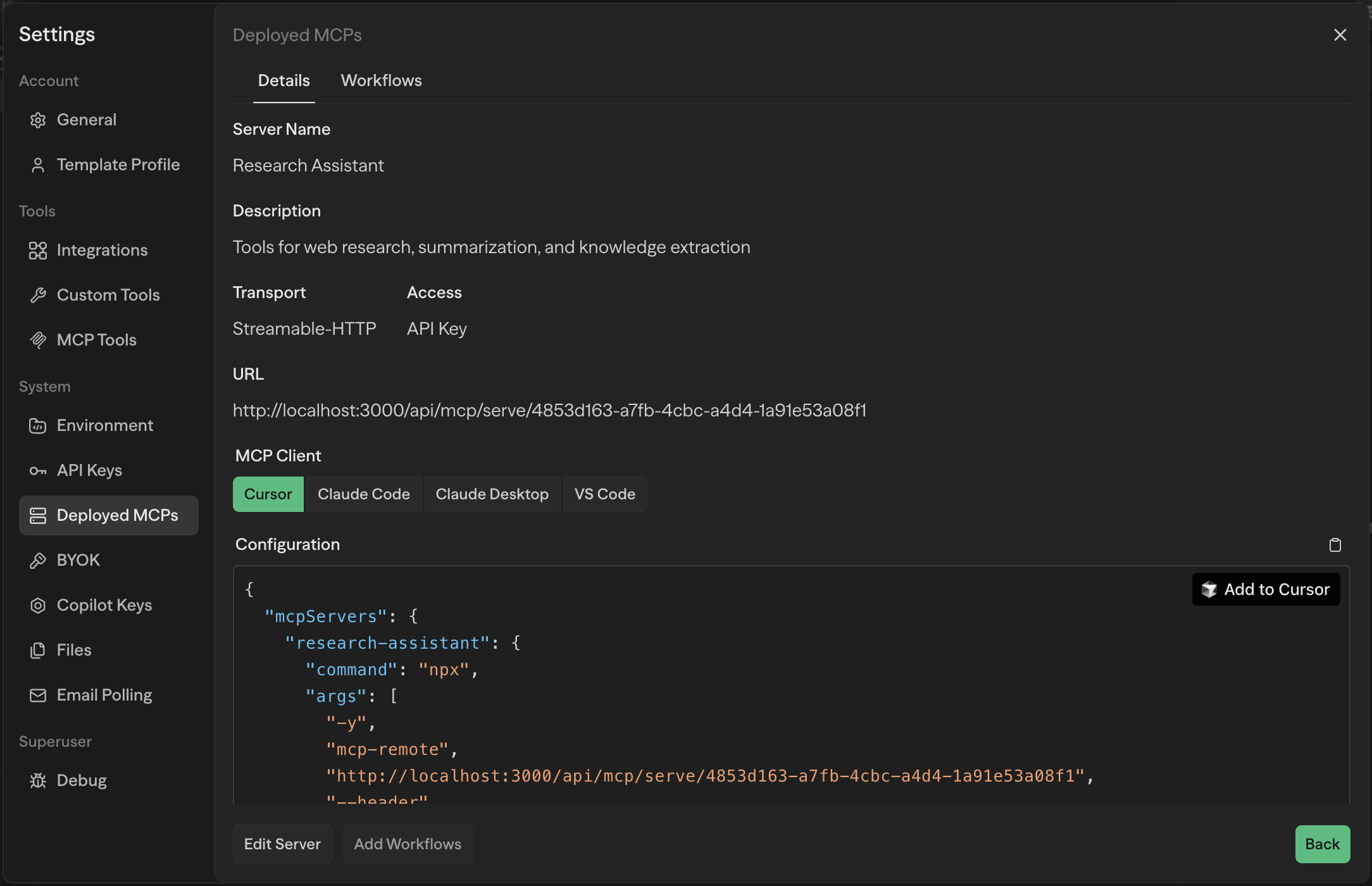 MCP Deployment